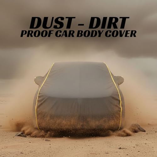 Image of Kayme Compatible with Grey Citron c3 Car Cover Waterproof Car Body Cover for All Weather Proof & Full Bottom Elastic, Triple Stitching with 100% Nail Proof Cover