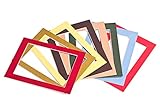 Passepartout-Online Passepartout Säurefrei Premium Qualität 41 Farben mit Folie 1,4 mm viele Größen - 40x50 für Bildgröße: 30x40-372 - Black