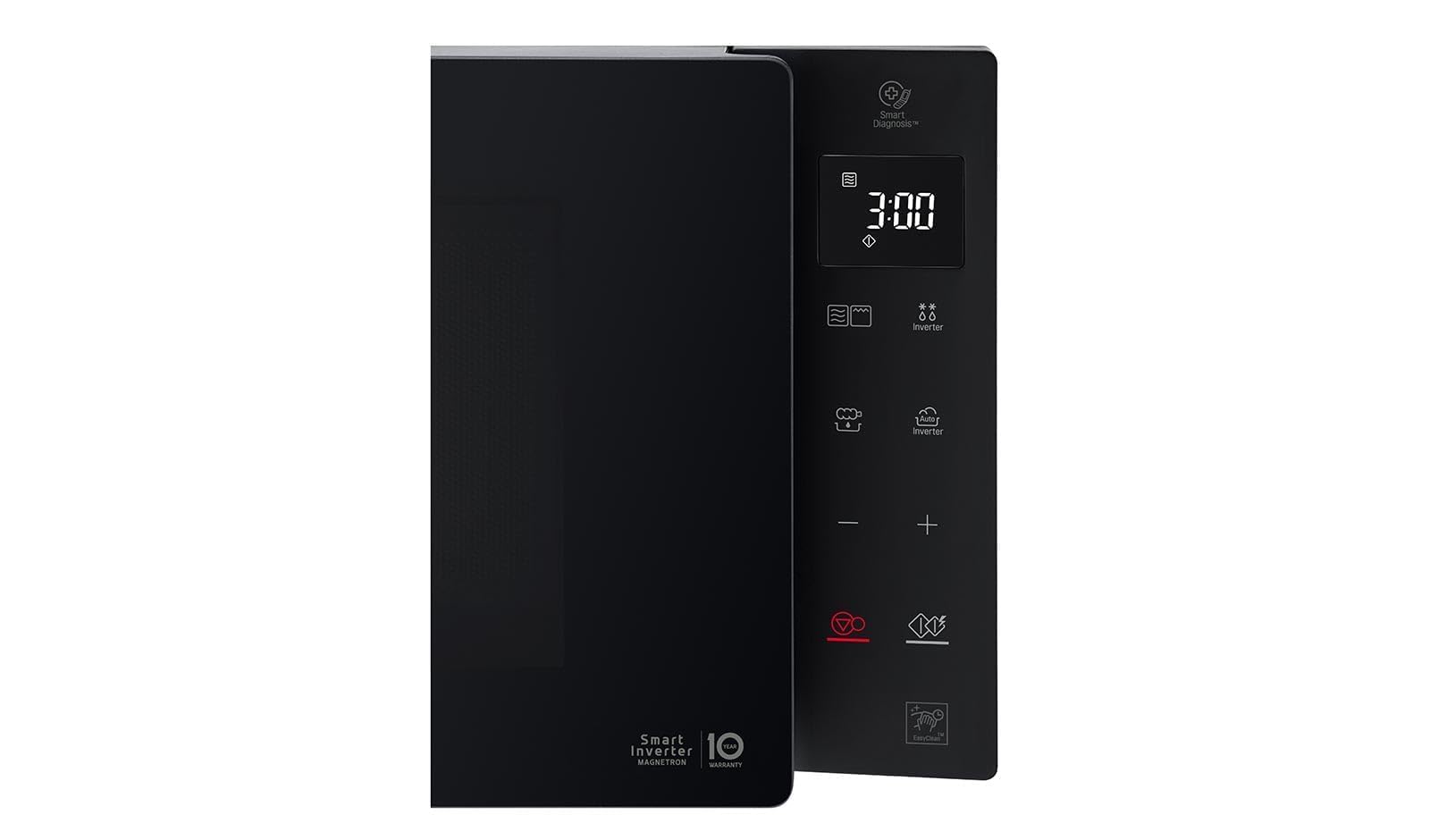 LG MH6535GIB Forno Microonde Smart Inverter con Grill al Quarzo, 25 Litri, 1150 W, Programmi Automatici, 5 Livelli di Potenza Regolabili - Nero Fumè