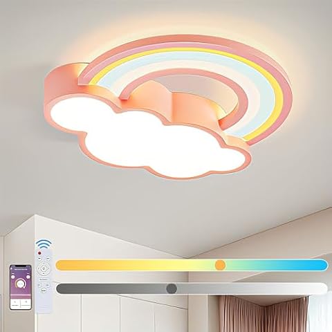 KZT Dimmable Rainbow Clouds Ceiling Light Cover
