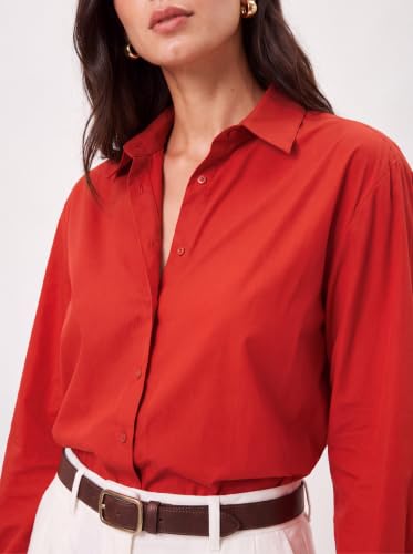 Image of FYLTR Women's Oversized Solid Shirt - 100% Cotton | Full Sleeve | Oversized Fit | Shirts for Women