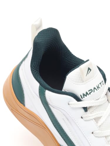 Image of Impakto para X Court Men's Sneakers | Lightweight & Cushioned Insole | Lace-Up Shoes for Casual Outings,Walking & Gym | Anti-Skid Rubber Sole for Non-Marking Activity