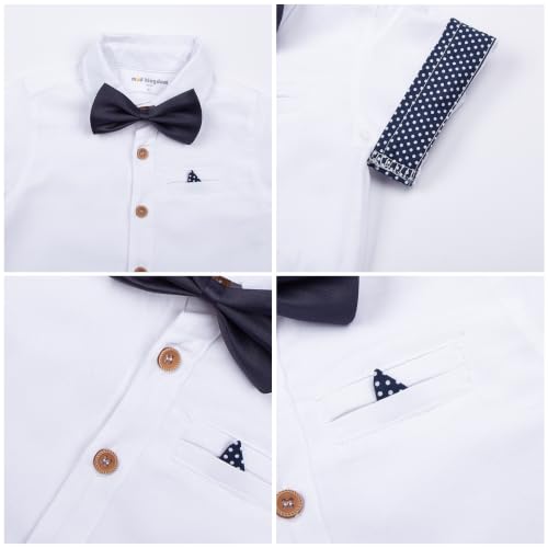 Image of Mud Kingdom Little Boys Dress Shirts Short Sleeve Cute Summer
