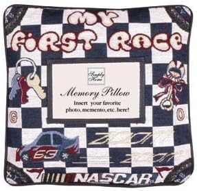 My First Race Insert a Photo Child's Memory Pillow