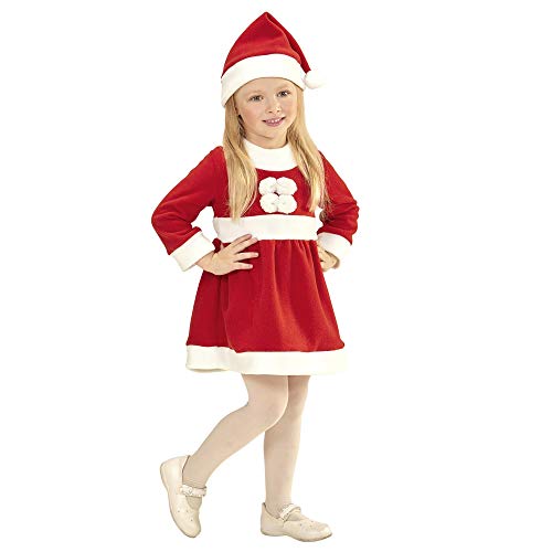 Preisvergleich Produktbild WIDMANN 14924 Kinderkostüm Santa Girl, Mädchen, Rot / Weiß