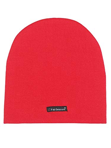 Image of FabSeasons Unisex Cotton Cap (WC48 Red Free Size)