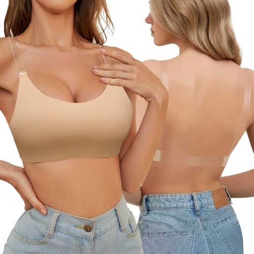 Soutien-gorge dos nu beige XL pour vos robes de soirée de mariage