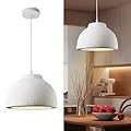 MinMinCheng 40cm Light Gray Wabi-Sabi Pendant Light - Adjustable Japanese Hanging Lamp, Modern Kitchen Island & Dining Room Chandelier with E26 Base Ceiling Fixture