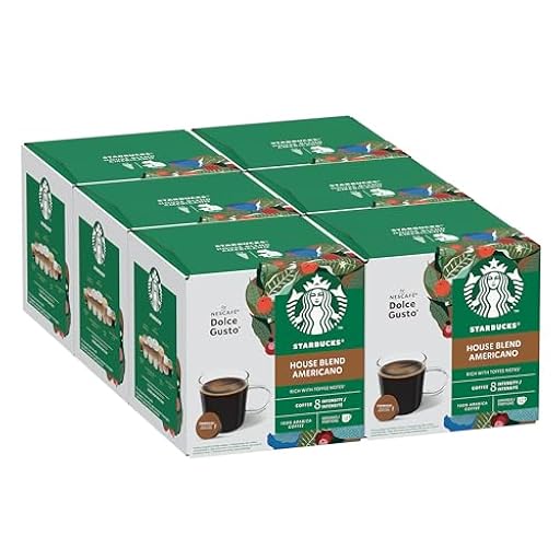 STARBUCKS House Blend de Nescafé Dolce Gusto, Cápsulas de Café de Tueste Medio 6 x 12 (72 Cápsulas) | Ya disponible en tu tienda friki favorita! En mundofriki.es!