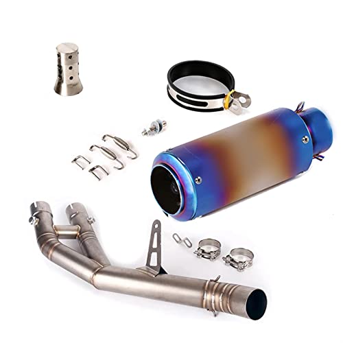オートバイに適合するR1 YZF-R1 MT-10 FZ10 2015 2016 2017 2018 2019 2020 排気システムミッドリンク接続パイプマフラーテールベント先端取り外し可能な DB キラー