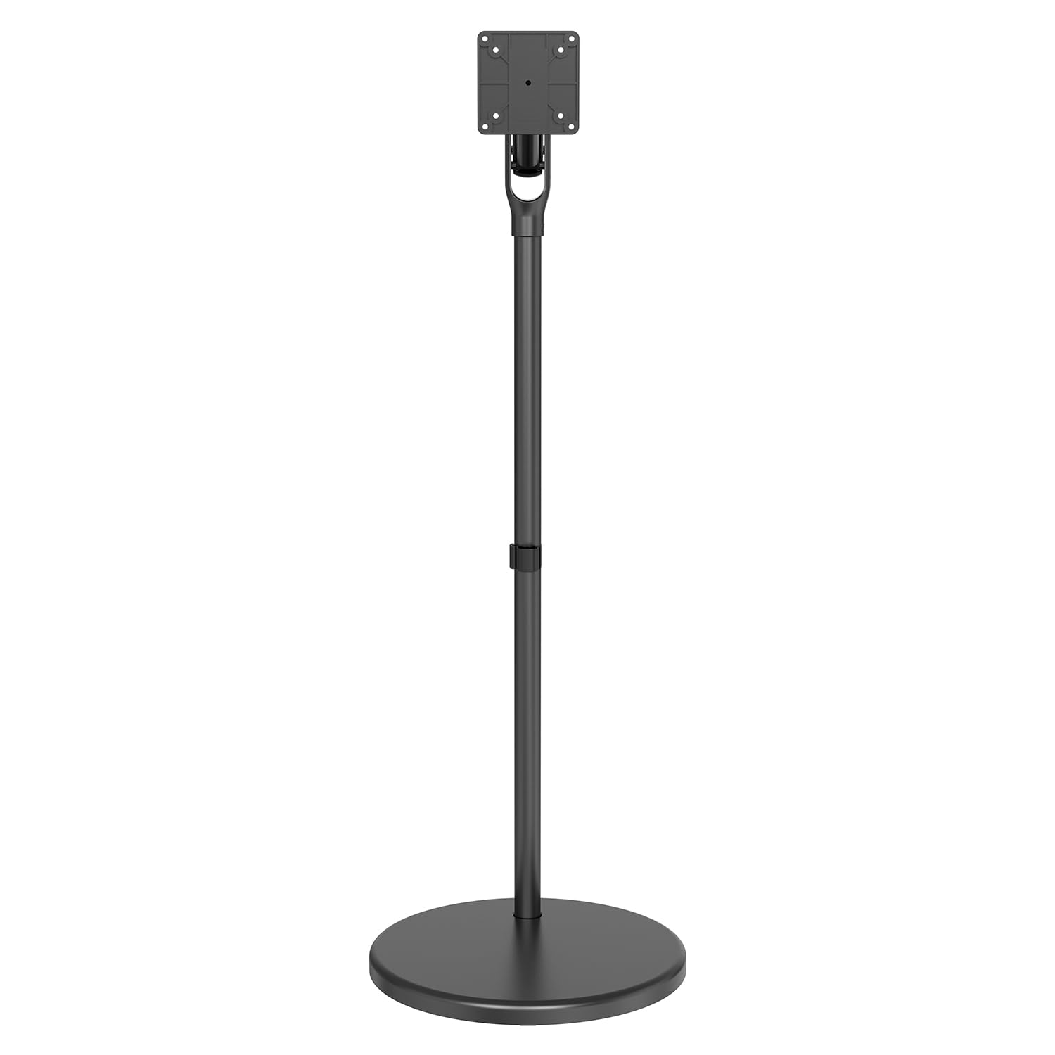 Maclean Supporto da Pavimento mobile per monitor/TV, molla a gas, 17"-35", 2-10kg, nero, Porta TV da Terra con Ruote, Carrello Inclinazione MC-970 (Nero)