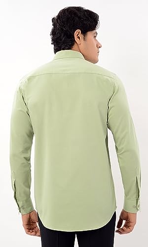 Image of Men's Solid Slim Fit Shirt