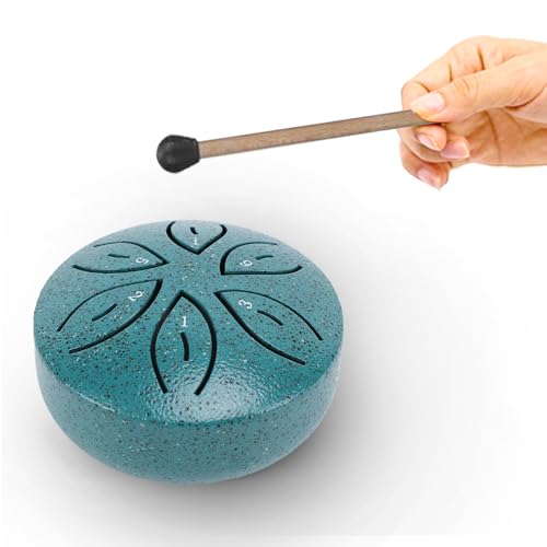 Miniatura Steel Tongue Drum 3 Pulgadas 6 Notas miniatura 7