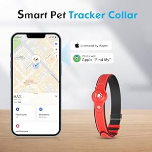   Modus-GPS-Tracker-for-Dogs-2-in-1-Pet-Tracking-Smart-Collar-Only-iOS-Real-time-Location-Soft-and-Comfortable-PU-Dog-Collar-GPS-TrackerNo-Monthly-Fee-Tracking-Tag-for-Your-PuppyLocator-Included