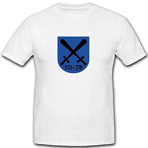 T-shirt 275 Infanterie Division blanc XXXL - Solution confort grande taille pour passionnés 275ID