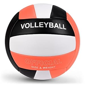 Dakapal Offizieller Volleyball in Größe 5 für den Innen- und Außenbereich, weicher Sandvolleyball für Anfänger, Teenager und Erwachsene (ohne Pumpe)