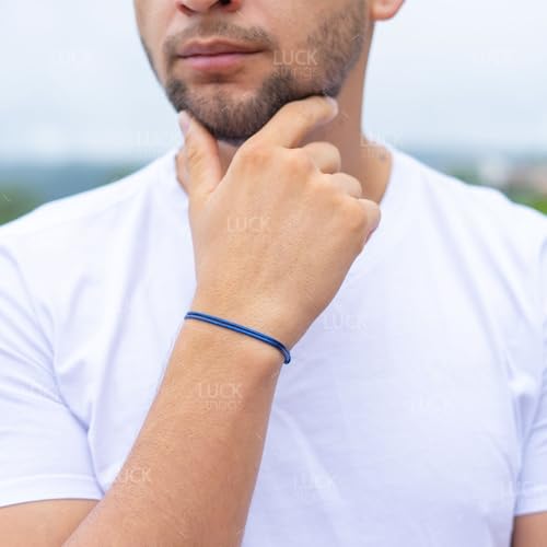 Adjustable Wax Nylon Cord Bracelet for Men Women Adult - Vegan Leather String | Unisex Waterproof Nautical & Surfer Style Friendship Gift, Minimalist2