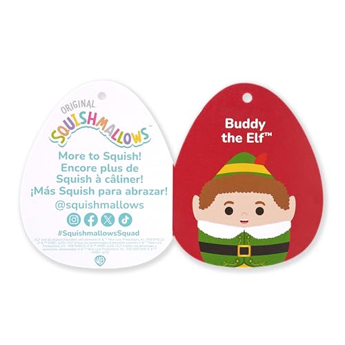 Squishmallows Original 12in Buddy the Elf – Official Jazwares Plush (Medium-Sized) - image 3