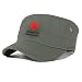 Produktbild gjhj American Red Cross Logo Cotton Newsboy Military Flat Top Cap, Unisex Verstellbare Armee Washed Cadet Cap, moosgrün, Einheitsgröße