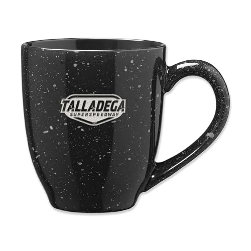 Rico Industries NASCAR Racing Bubba Wallace 16 oz Team Color Laser Engraved Speckled Ceramic Coffee Mug