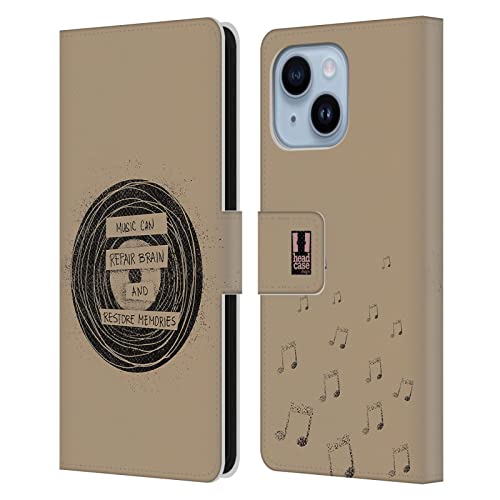 Housse iPhone 14 Plus protection cuir portefeuille motif vinyle