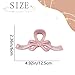Pink Hair Claw Clips Bow Shaped Hair Clips for Women Elegant Stylish Hair Claws Large Bow Hair Clip for Thick Thin Lilac Color Hair Jaw Clips Valentine’s Hair Barrettes Bow Clip Hair Accessories 1Pcs