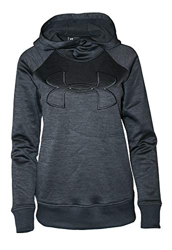 Under Armour Women's Hoodie Active Big Logo Pullover 1318396 (Black, M)