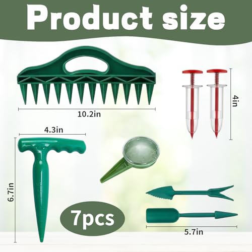 Juego de 8 piezas para plantar semillas con herramientas multifuncionales miniatura 2