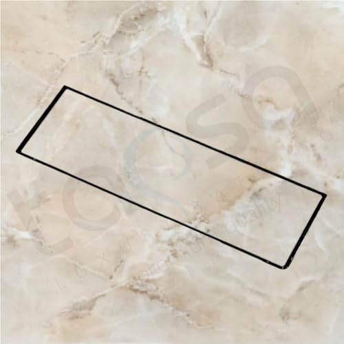 Image of Tapsa Tile Insert Floor Drain | 304 Stainless Steel | Invisible Shower Drain Channel | Shower Drain Channel |Water Drain Channel | Floor Drain with Cockroach Trap | Anti-Rust. (SS Matte, 12X4)