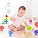 32 Stück Rasseldosen Rasselbällen und Kuscheltiere Quietscher zum Einnähen Set, Niedlich Squealer Spielzeug, Knisterfolie zum Einnähen, Knisterfolie für Hund Haustier Baby Spielzeug Noise Maker