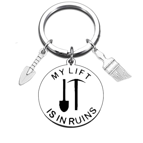 YCSPMO Archaeology Lover Gifts Anthropology Keychain for Women Men Archeologist Graduation Christmas Gift Archaeology Teacher Archeology Major Gift Keyring