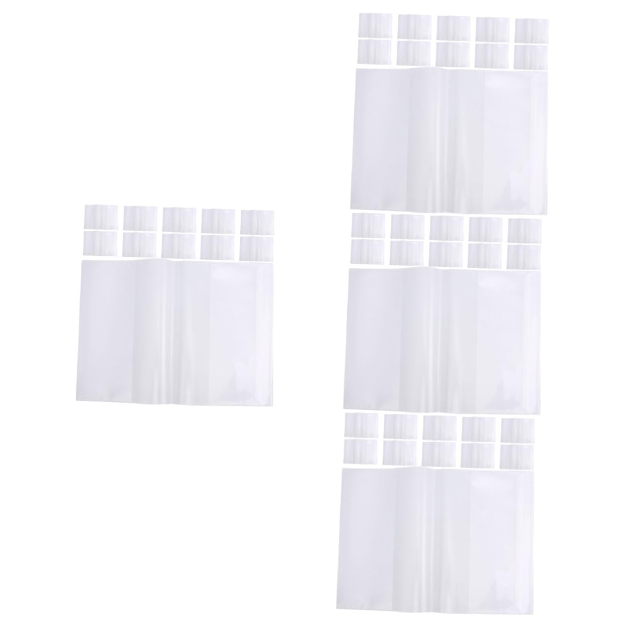VILLCASE 80stücke Wasserdichte Buchfolie Transparente Wiederverwendbare Buchhüllen Für Schulbücher Kratzfest Und Reißfest Für Schulmaterialien Und Notizhefte