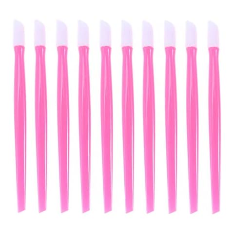 Lurrose 100Pcs Pink Cuticle Pushers Cover