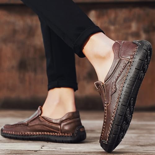 Men's Loafers Lightweight Driving Shoes Slip On Casual Penny Loafers Moccasin Flats Boat Shoes Non-Slip Walking Shoes4