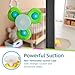LiKee Strong Suction Cup Fidget Rotating Sensory Bath Toys for Baby, Airplane Car Travel Table & Window Toys for Toddler Boys and Girls, 12+ Months