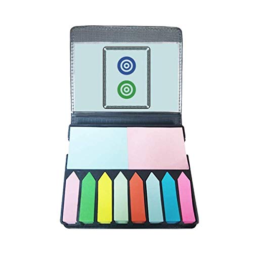 Marque-pages Mahjong lot de 2 avec motif cercle à pois pour livre