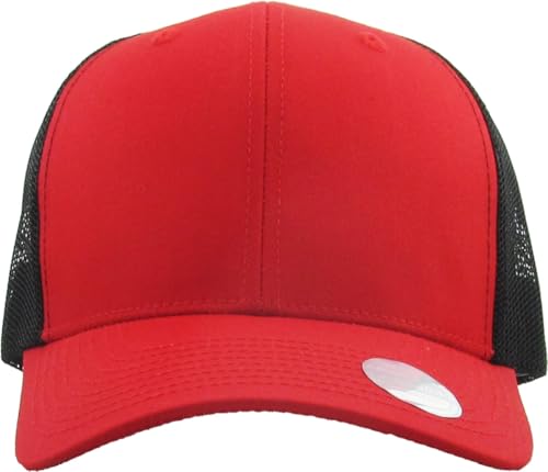 Image of Classic 6 Panel Cotton Twill Mesh Trucker Cap Hat Adjustable Snapback Hat