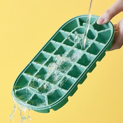 Set de 2 Moldes para Cubitos de Hielo con Tapa y Cuchara miniatura 4