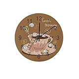 Horloge murale silencieuse : horloge murale silencieuse de haute qualité, sans tic-tac, lorsque vous dormez, lisez, travaillez, cette horloge murale peut fournir un environnement calme et confortable.