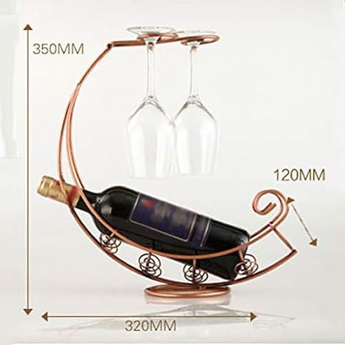 Soporte de vino metálico vintage para botellas miniatura 2