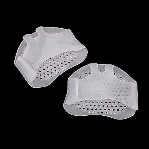 Lariox Silicone Gel Half Toe Sleeve Anti-Skid Forefoot Soft Pads for Pain Relief heel front socks silicone Heel Protector foot Gel Socks for Repair Dry Cracked Skins 2