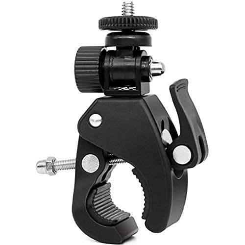 Action Camera Mount Clamp, Bike/Motorcycle Handlebar Clamp Adapter for Insta360/Hero/AKASO/Osmo, Sports Camera Mounts Compatible with DSLR Cameras, Camcorders & Light Pole-image-33
