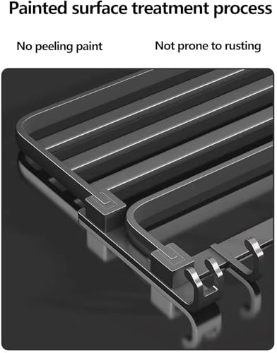 Image of URBANMONK Aluminum Foldable Towel Rack for Bathroom | Towel Holder in Bathroom | Bathroom Clothes Holder | Bathroom Clothes Hanger Towel Stand in Bathroom (Classic Towel Stand)