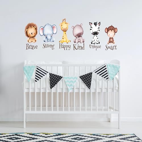 Vinilo Decorativo Infantil Animales Safari 15x15 in