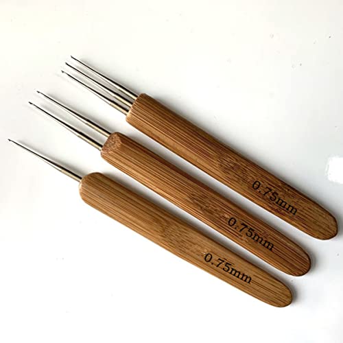 MAGICLULU Conjunto De 3 Peças Agulhas De Crochê Para Dreadlocks Agulha Dreadlock Ferramentas Ferrame