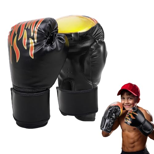 Guantes de Boxeo Infantiles 6OZ - Guantes de Entrenamiento para Niños de 3 a 10 Años, Ideal para MMA, Kickboxing y Muay Thai con Cierre Ajustable