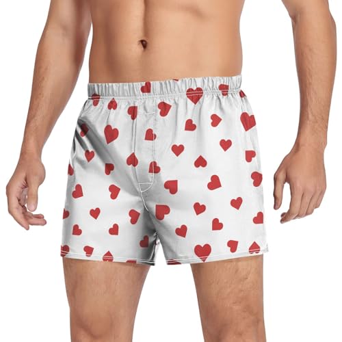 Image of Men's Boxer Shorts Cotton Loose Underwear with Button Fly