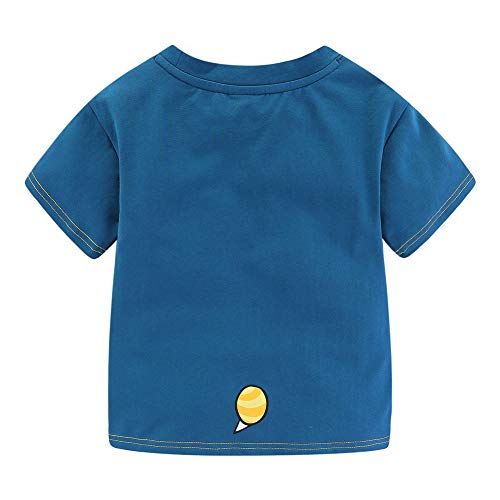 Image of Mud Kingdom Boys Girls T-Shirts Cotton Cute Cartoon Graphic Tees for Kids 2-8 Years