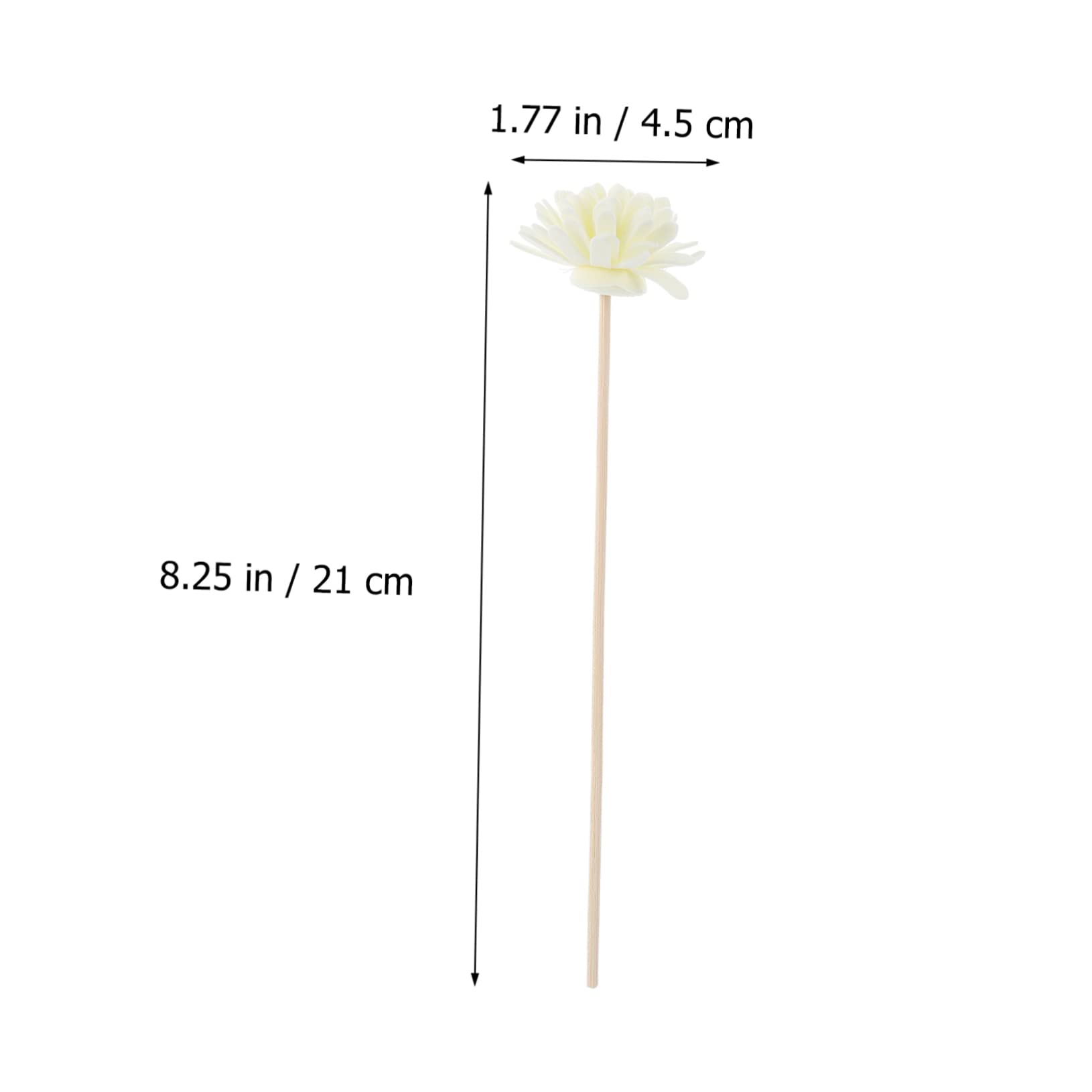 Healeved 60pcs Rattan Flower Diffuser Sticks for Simulated Flower Cane Perfume Accessories for Home Office and Spa Air Quality and Mood