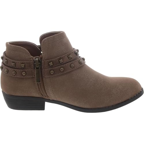 NINA Girls Nicolena Big Kid Block Heel Booties Brown 6 Medium (B,M) Big Kid3